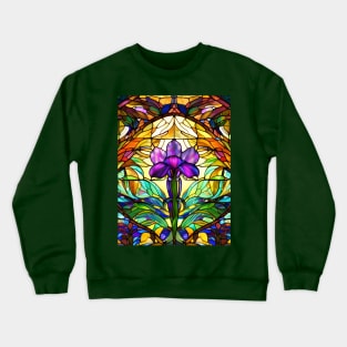 Stained Glass Lily Crewneck Sweatshirt